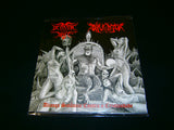 DEMONIC HATE / DIFUNTOR - Alianca Satanica Contra a Cristandade. 7" Split EP Vinyl