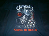 OBITUARY - Cause of Death. T-Shirt