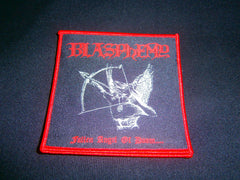BLASPHEMY - Fallen Angel of Doom. Embroidered Woven Patch