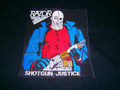 RAZOR - Shotgun Justice. Embroidered Patch