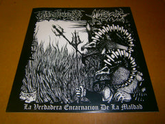 BLASPHEMIAM / NECROFAGOS - La Verdadera Encarnacion de la Maldad. 7" Split EP Vinyl