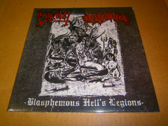 NECROSADIST / WITCHFUCK - Blasphemous Hell's Legions. 7" Gatefold EP Vinyl