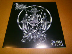 THRONEUM / LORD BLASPHEMER - Deadly Rituals. 7" Split EP Vinyl