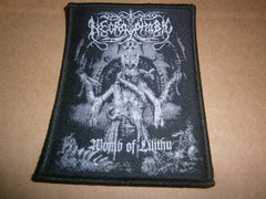 NECROPHOBIC - Womb of Lilithu. Embroidered Woven Patch